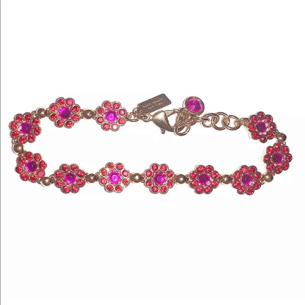 NWOT Kate Spade Gold and Red Bracelet - Picture 4 of 8